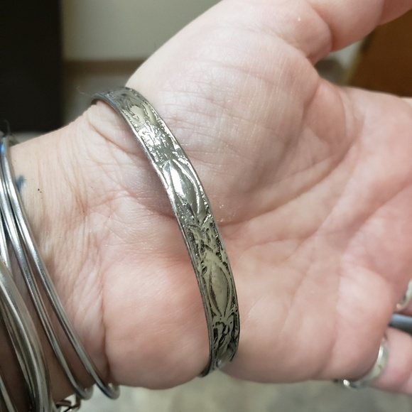 TAXCO MEXICO SOLID .925 BANGLE story teller bracelet rare - Picture 5 of 7